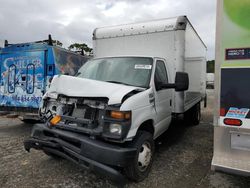 Salvage trucks for sale at Jacksonville, FL auction: 2015 Ford Econoline E350 Super Duty Cutaway Van