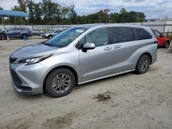 Salvage cars for sale at Spartanburg, SC auction: 2021 Toyota Sienna LE