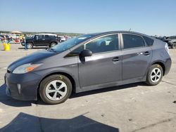 Salvage cars for sale at Grand Prairie, TX auction: 2015 Toyota Prius