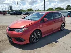 Salvage cars for sale at Miami, FL auction: 2018 Toyota Corolla IM