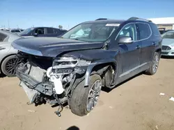 Salvage cars for sale at Brighton, CO auction: 2020 GMC Acadia Denali