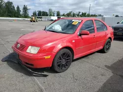 Volkswagen salvage cars for sale: 2001 Volkswagen Jetta GLS