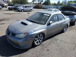 Salvage cars for sale at Woodburn, OR auction: 2007 Subaru Impreza WRX