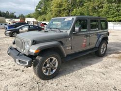 Salvage cars for sale at Knightdale, NC auction: 2021 Jeep Wrangler Unlimited Sahara