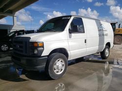 Salvage trucks for sale at West Palm Beach, FL auction: 2013 Ford Econoline E250 Van