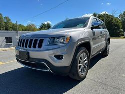 Salvage cars for sale at North Billerica, MA auction: 2016 Jeep Grand Cherokee Limited