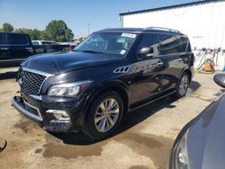 Salvage cars for sale at Shreveport, LA auction: 2017 Infiniti QX80 Base