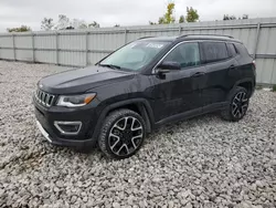 Jeep salvage cars for sale: 2021 Jeep Compass Limited