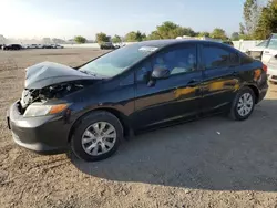 Honda salvage cars for sale: 2012 Honda Civic LX