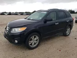 Salvage cars for sale at San Antonio, TX auction: 2012 Hyundai Santa FE Limited