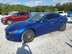 Salvage cars for sale at Houston, TX auction: 2022 Maserati Ghibli Modena