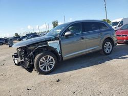 Salvage cars for sale at Miami, FL auction: 2018 Audi Q7 Premium Plus