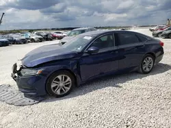 Salvage cars for sale at New Braunfels, TX auction: 2020 Honda Accord LX