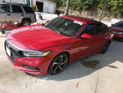 Honda salvage cars for sale: 2018 Honda Accord Sport