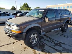 Salvage cars for sale from Copart Littleton, CO: 2000 Chevrolet S Truck S10