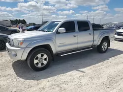 Salvage trucks for sale at Taylor, TX auction: 2005 Toyota Tacoma Double Cab Prerunner Long BED