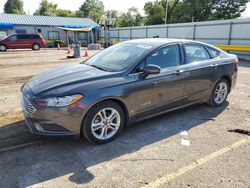 Salvage cars for sale at Wichita, KS auction: 2018 Ford Fusion SE Hybrid