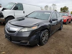 Salvage cars for sale at Elgin, IL auction: 2013 Acura TL SE