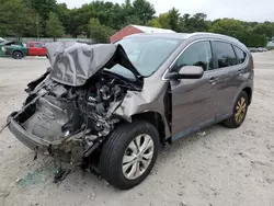 Salvage cars for sale at Mendon, MA auction: 2012 Honda CR-V EXL