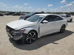 Salvage cars for sale at San Antonio, TX auction: 2019 Honda Accord Sport