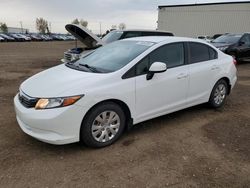 Honda salvage cars for sale: 2012 Honda Civic LX