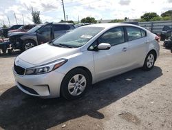 Salvage cars for sale at Miami, FL auction: 2018 KIA Forte LX