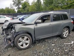 Salvage cars for sale at Waldorf, MD auction: 2010 Toyota Highlander Limited