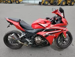 Salvage motorcycles for sale at Brookhaven, NY auction: 2017 Honda CBR500 RA-ABS