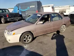 Salvage cars for sale from Copart Hayward, CA: 2001 Toyota Corolla CE