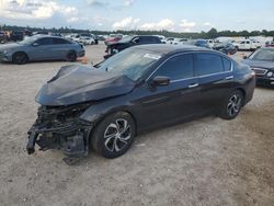 Salvage cars for sale at Houston, TX auction: 2016 Honda Accord LX