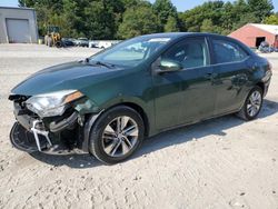 Salvage cars for sale at Mendon, MA auction: 2014 Toyota Corolla ECO