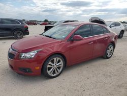 Salvage cars for sale from Copart San Antonio, TX: 2014 Chevrolet Cruze LTZ