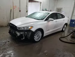 Salvage cars for sale at Madisonville, TN auction: 2016 Ford Fusion SE Hybrid