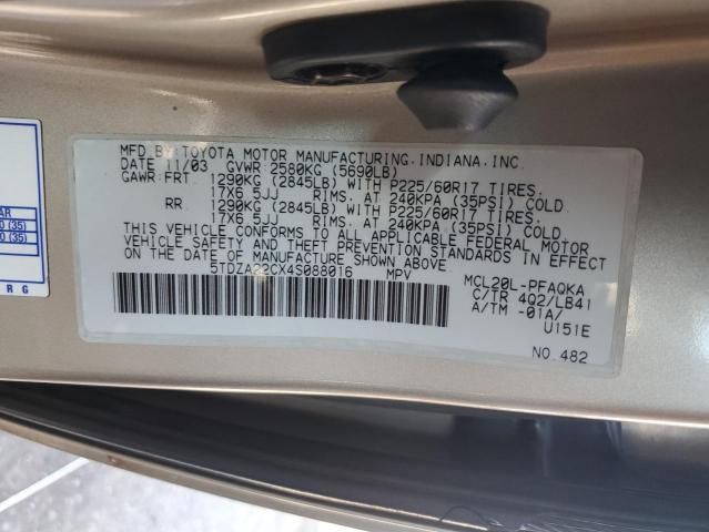 2004 Toyota Sienna XLE