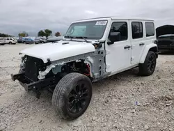 Salvage cars for sale at West Warren, MA auction: 2023 Jeep Wrangler Sahara 4XE