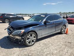 Salvage cars for sale at Houston, TX auction: 2018 Mercedes-Benz C 350E