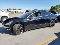 Vehiculos salvage en venta de Copart Sacramento, CA: 2020 Tesla Model 3