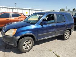 Salvage cars for sale at Dyer, IN auction: 2002 Honda CR-V EX