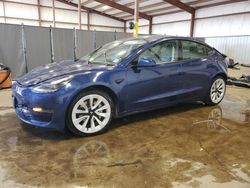 Salvage cars for sale at Pennsburg, PA auction: 2022 Tesla Model 3