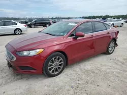 Salvage cars for sale at Houston, TX auction: 2017 Ford Fusion SE