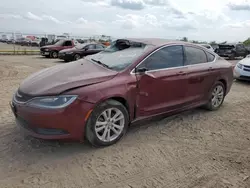 Salvage cars for sale at Houston, TX auction: 2016 Chrysler 200 LX