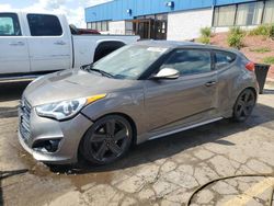 Salvage cars for sale at Woodhaven, MI auction: 2013 Hyundai Veloster Turbo