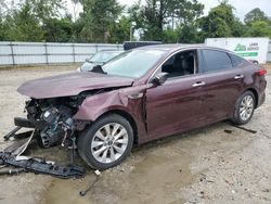 Salvage cars for sale at Hampton, VA auction: 2016 KIA Optima EX