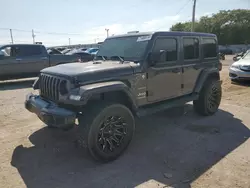 Salvage cars for sale at Oklahoma City, OK auction: 2018 Jeep Wrangler Unlimited Sahara