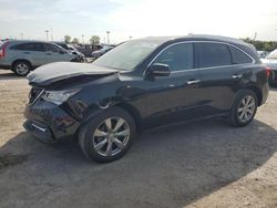 Salvage cars for sale at Indianapolis, IN auction: 2016 Acura MDX Advance