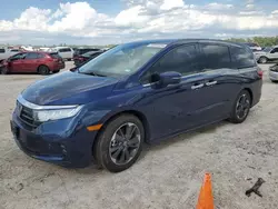 Salvage cars for sale at Houston, TX auction: 2024 Honda Odyssey Elite