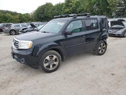 Salvage cars for sale at North Billerica, MA auction: 2015 Honda Pilot SE