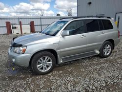 Toyota salvage cars for sale: 2006 Toyota Highlander Hybrid