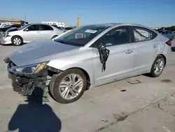 Salvage cars for sale at Grand Prairie, TX auction: 2019 Hyundai Elantra SEL