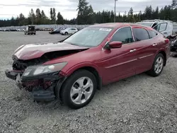 Salvage cars for sale at Graham, WA auction: 2010 Honda Accord Crosstour EXL